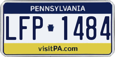 PA license plate LFP1484