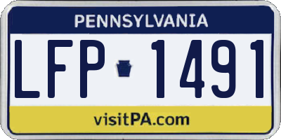 PA license plate LFP1491