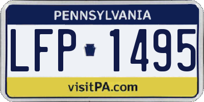 PA license plate LFP1495