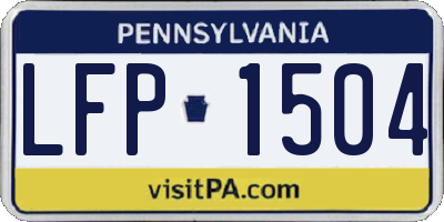 PA license plate LFP1504