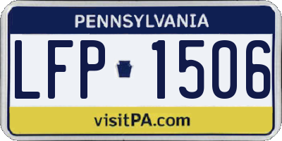 PA license plate LFP1506
