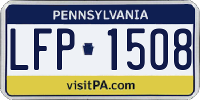 PA license plate LFP1508