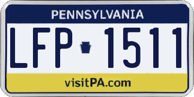 PA license plate LFP1511