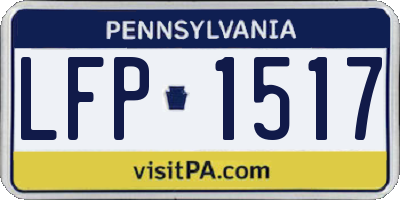 PA license plate LFP1517