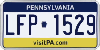 PA license plate LFP1529