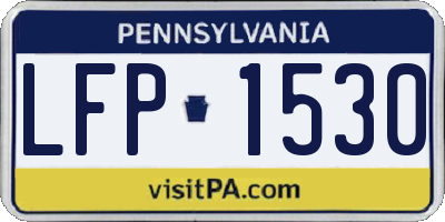 PA license plate LFP1530