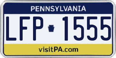PA license plate LFP1555