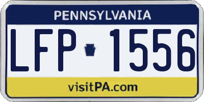 PA license plate LFP1556