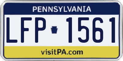 PA license plate LFP1561