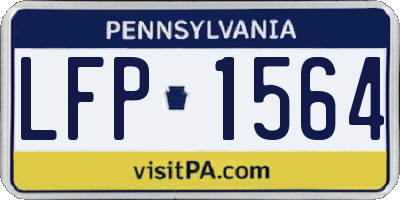 PA license plate LFP1564