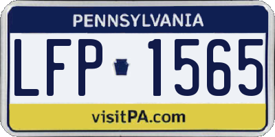PA license plate LFP1565