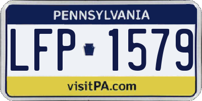 PA license plate LFP1579