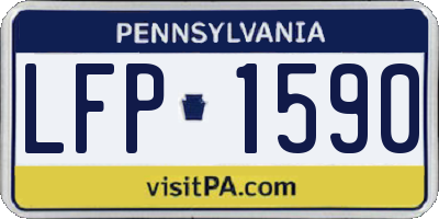 PA license plate LFP1590
