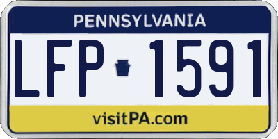 PA license plate LFP1591