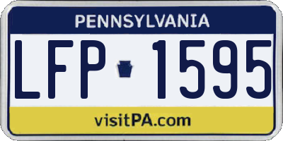 PA license plate LFP1595