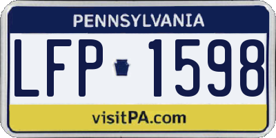 PA license plate LFP1598