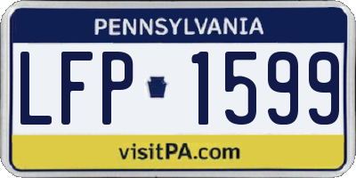 PA license plate LFP1599