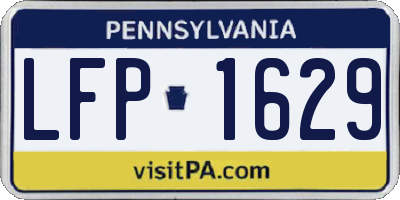 PA license plate LFP1629