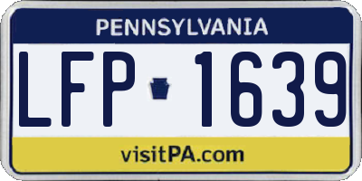 PA license plate LFP1639