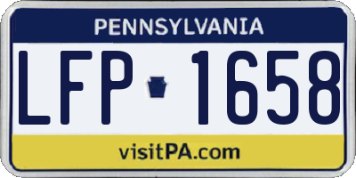 PA license plate LFP1658