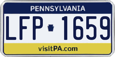 PA license plate LFP1659