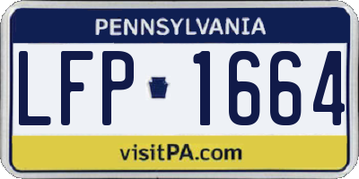 PA license plate LFP1664