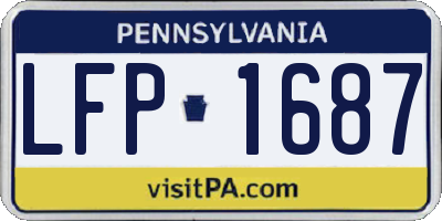 PA license plate LFP1687