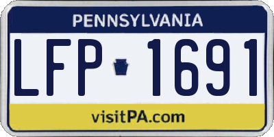 PA license plate LFP1691