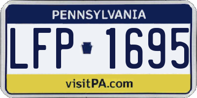 PA license plate LFP1695