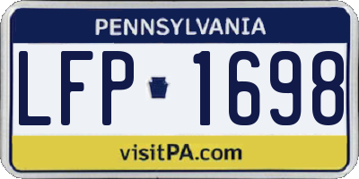 PA license plate LFP1698
