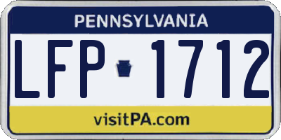 PA license plate LFP1712