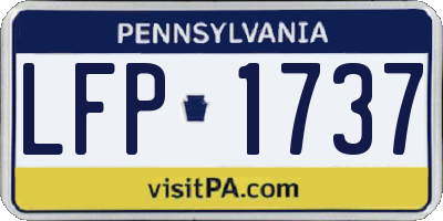 PA license plate LFP1737