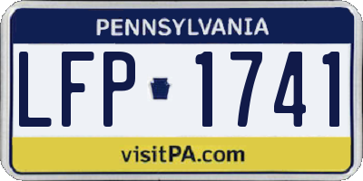 PA license plate LFP1741
