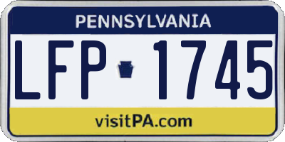 PA license plate LFP1745