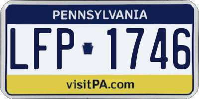 PA license plate LFP1746