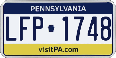 PA license plate LFP1748