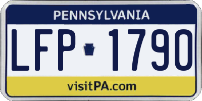 PA license plate LFP1790
