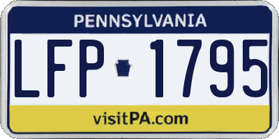 PA license plate LFP1795