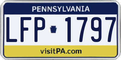 PA license plate LFP1797