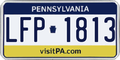 PA license plate LFP1813