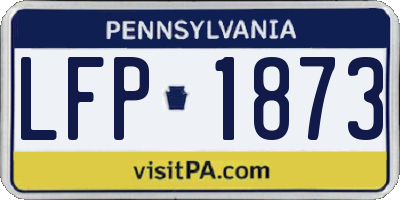 PA license plate LFP1873