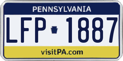 PA license plate LFP1887