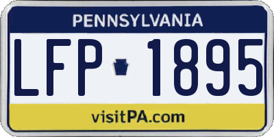 PA license plate LFP1895