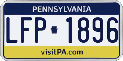 PA license plate LFP1896