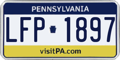PA license plate LFP1897