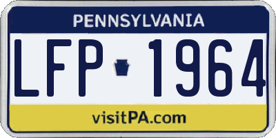 PA license plate LFP1964