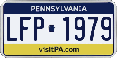 PA license plate LFP1979