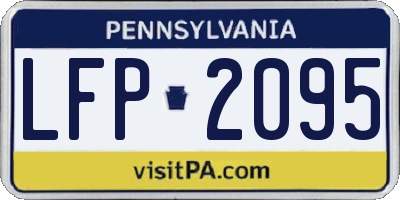 PA license plate LFP2095