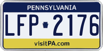 PA license plate LFP2176