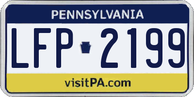PA license plate LFP2199